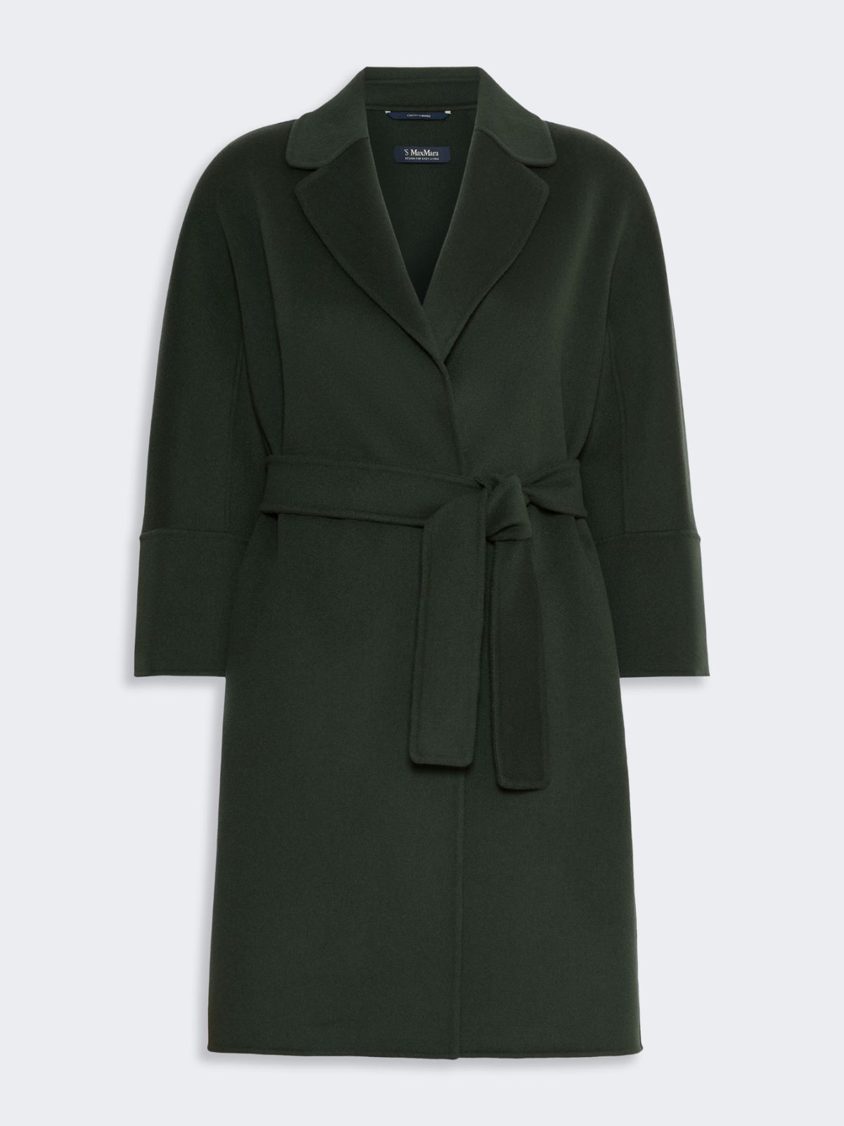 Short double-faced wool coat - DARK GREEN - Max Mara - 5