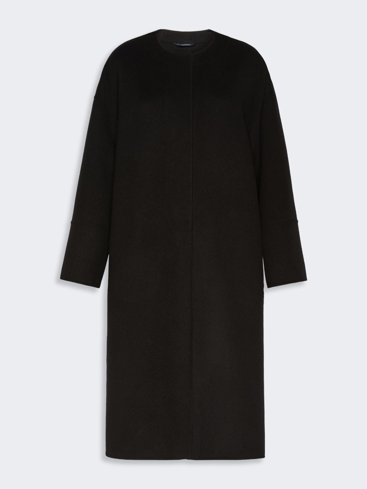 Double wool broadcloth coat - BLACK - Max Mara - 5