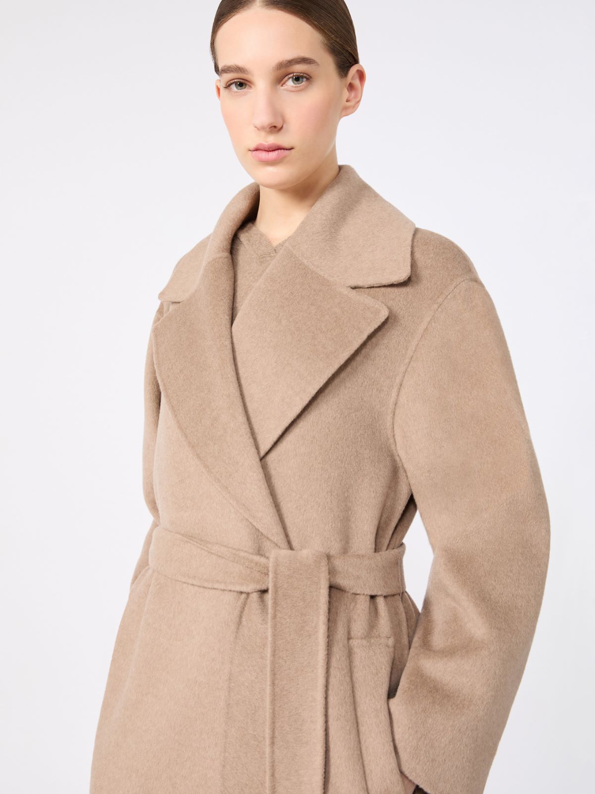 Double wool and cashmere robe coat - CLAY - Max Mara - 4