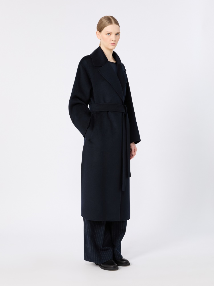 Double wool and cashmere robe coat - MIDNIGHTBLUE - Max Mara - 4