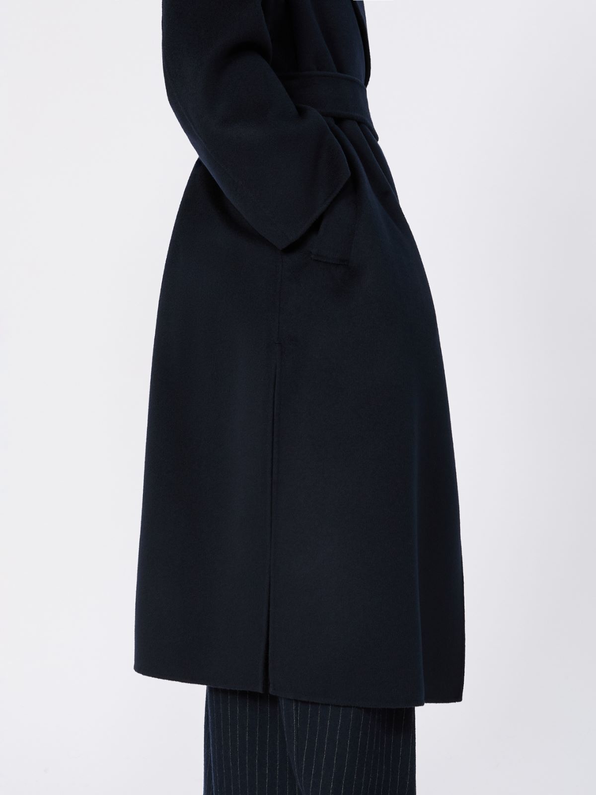 Double wool and cashmere robe coat - MIDNIGHTBLUE - Max Mara - 5