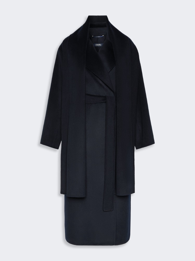 Double wool and cashmere robe coat - MIDNIGHTBLUE - Max Mara - 6