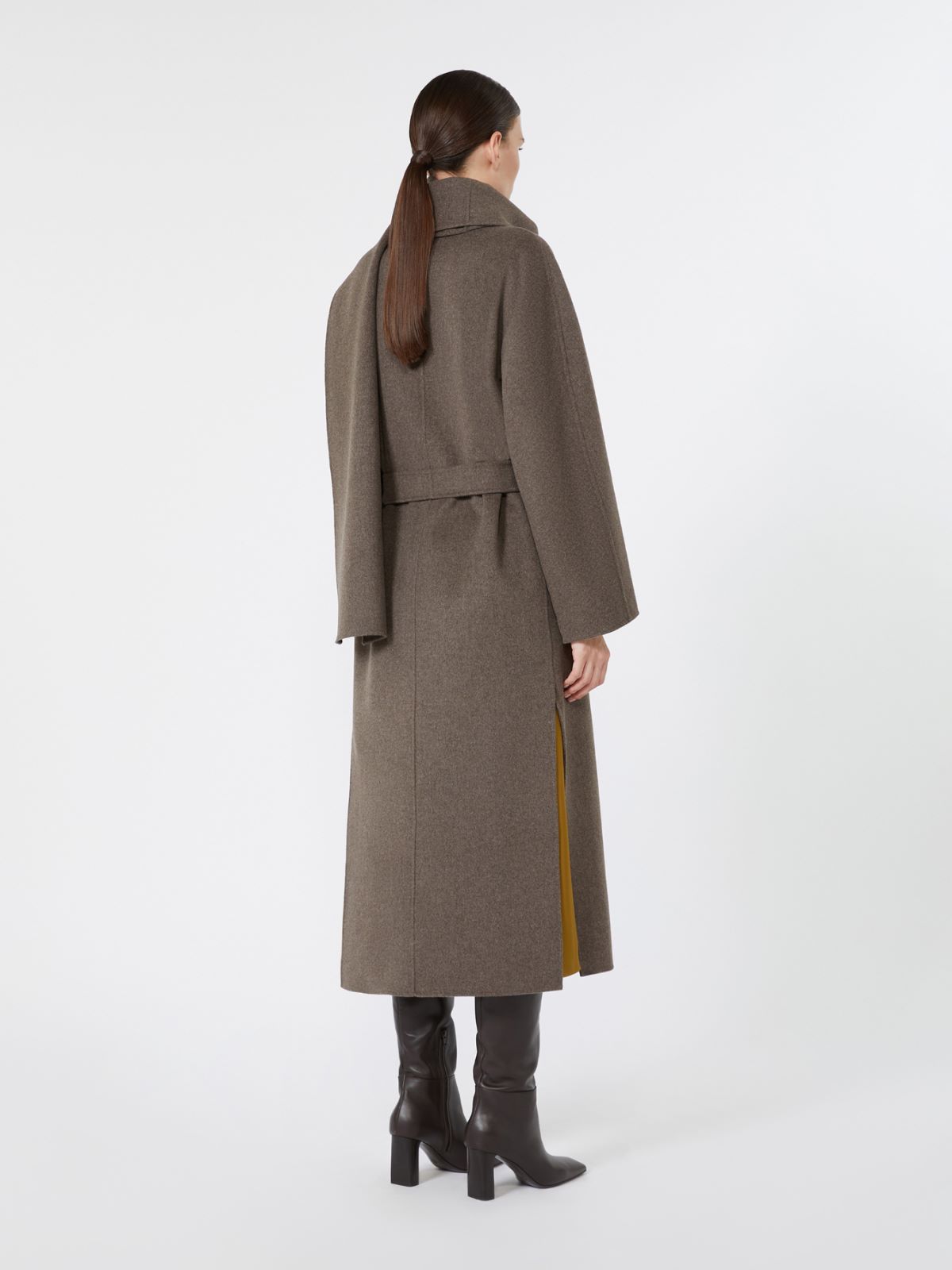 Long double wool coat - MEDIUM GREY - Max Mara - 3