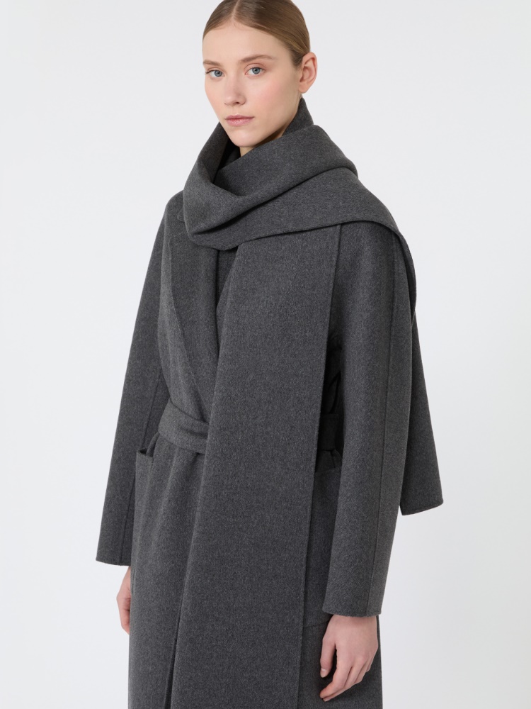 Long double wool coat - DARK GREY - Max Mara - 4