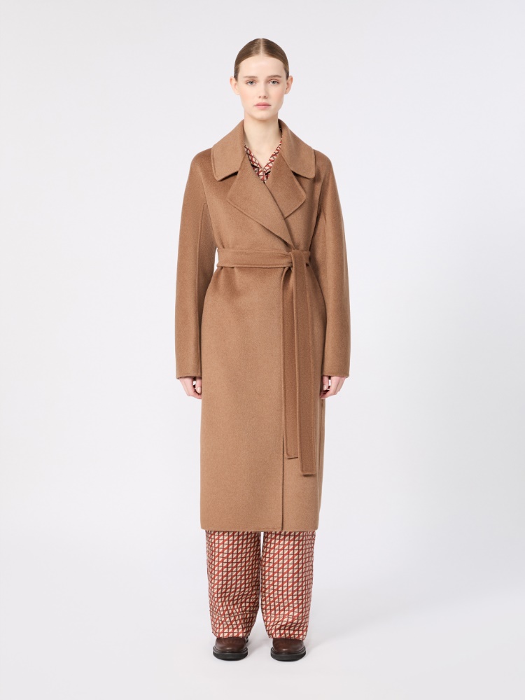 Wool, cashmere and angora midi coat - CAMEL - Max Mara - 2