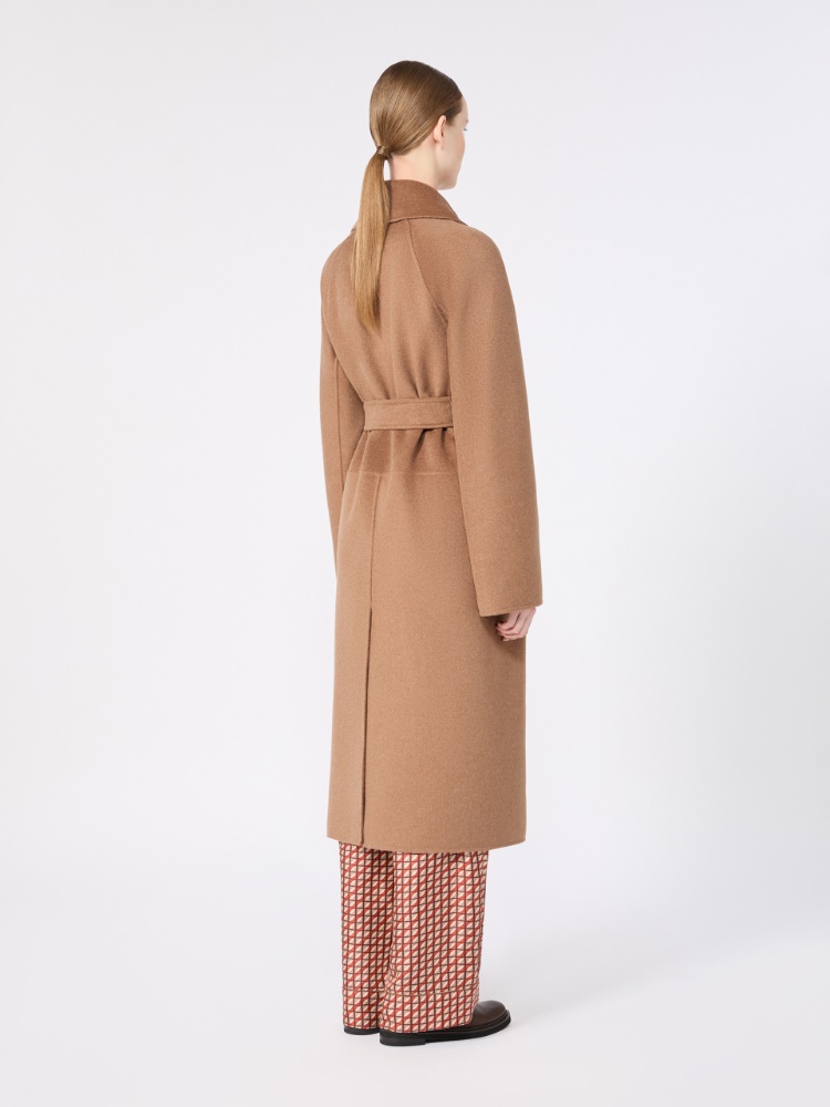 Wool, cashmere and angora midi coat - CAMEL - Max Mara - 3