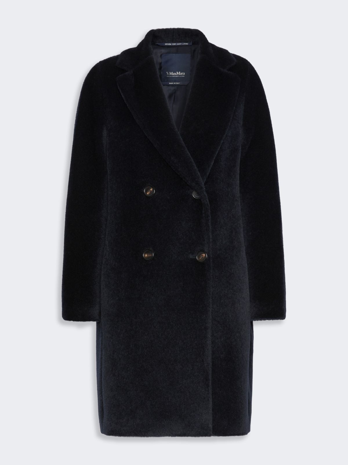 Alpaca and wool midi coat - MIDNIGHTBLUE - Max Mara - 4