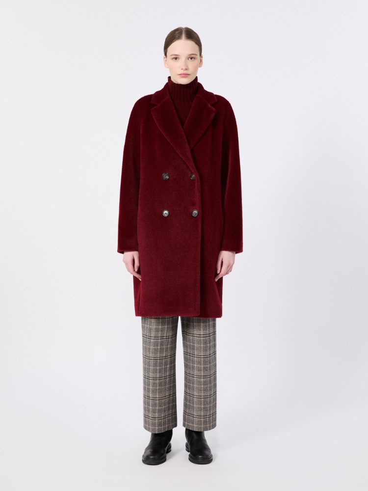 Alpaca and wool midi coat - BORDEAUX - Max Mara - 2