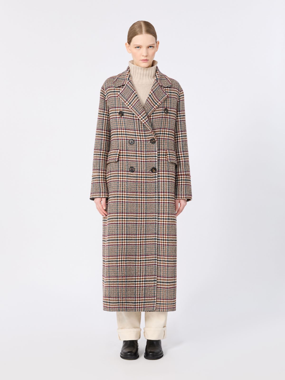 Chequered double wool coat - ULTRAMARINE - Max Mara - 2