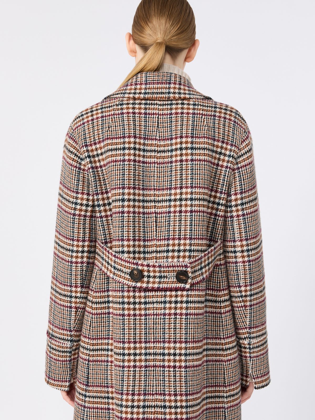 Chequered double wool coat - ULTRAMARINE - Max Mara - 4
