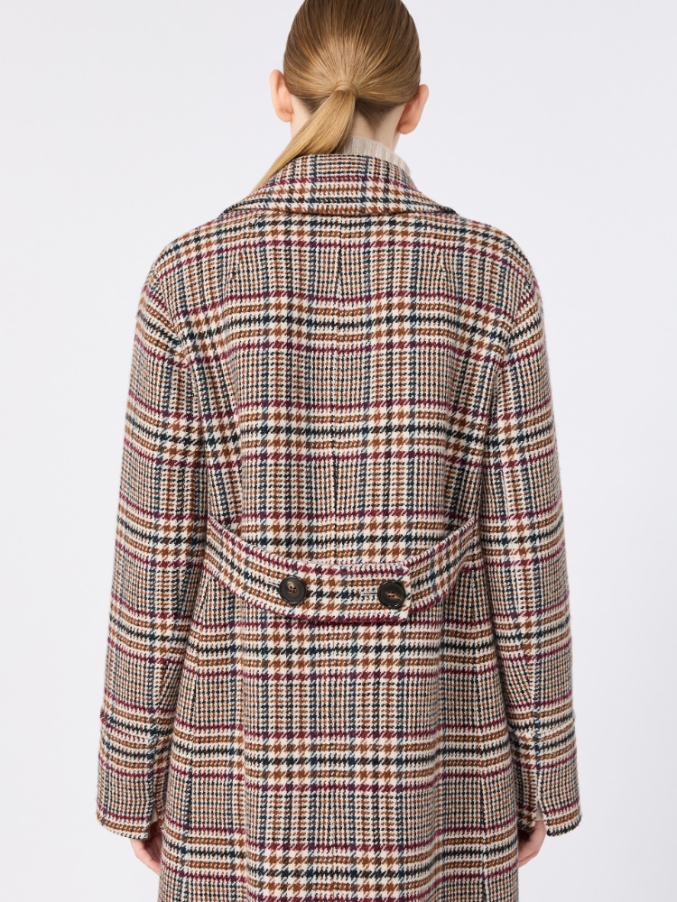 Chequered double wool coat - ULTRAMARINE - Max Mara - 4