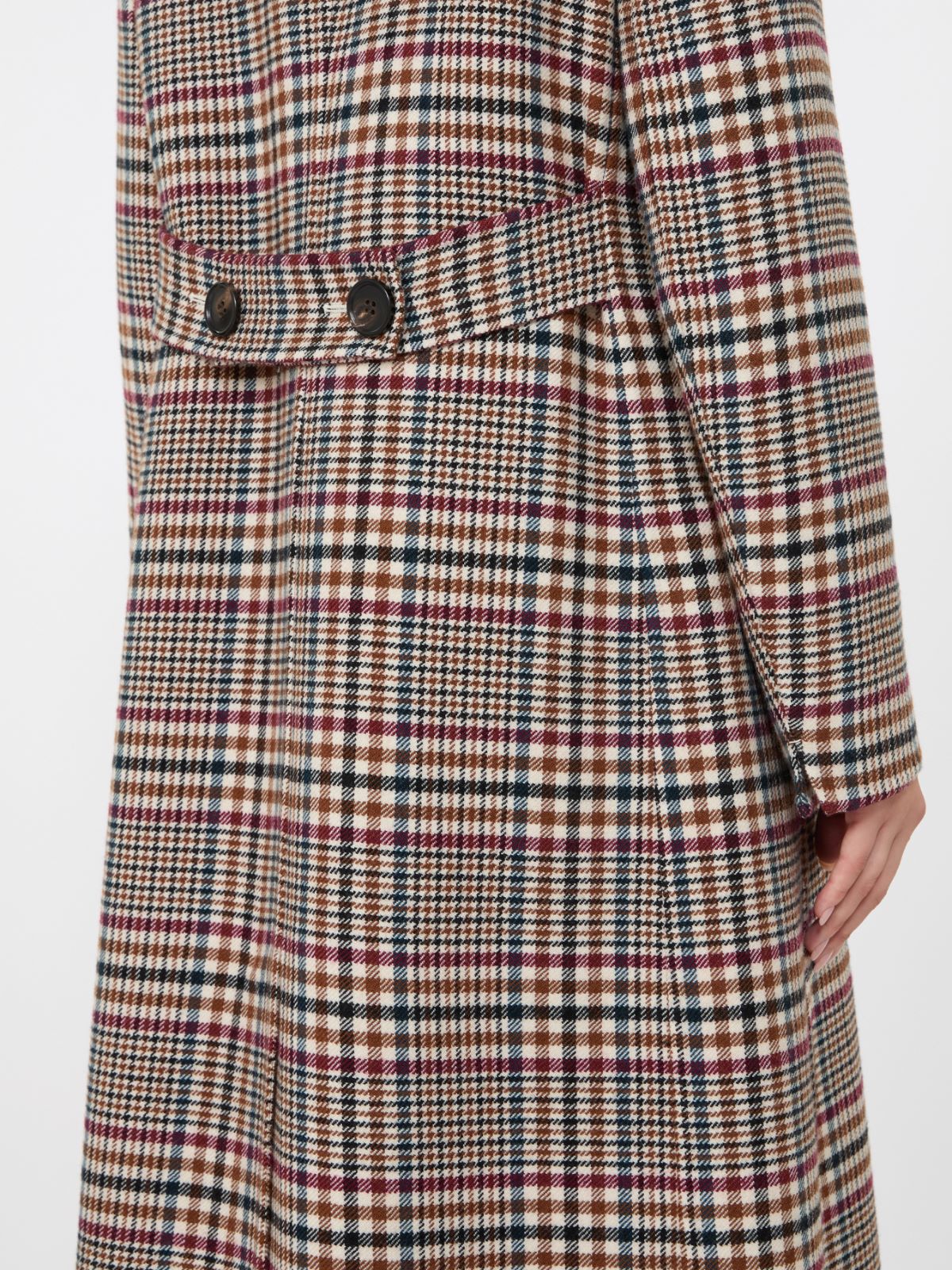 Chequered double wool coat - ULTRAMARINE - Max Mara - 5