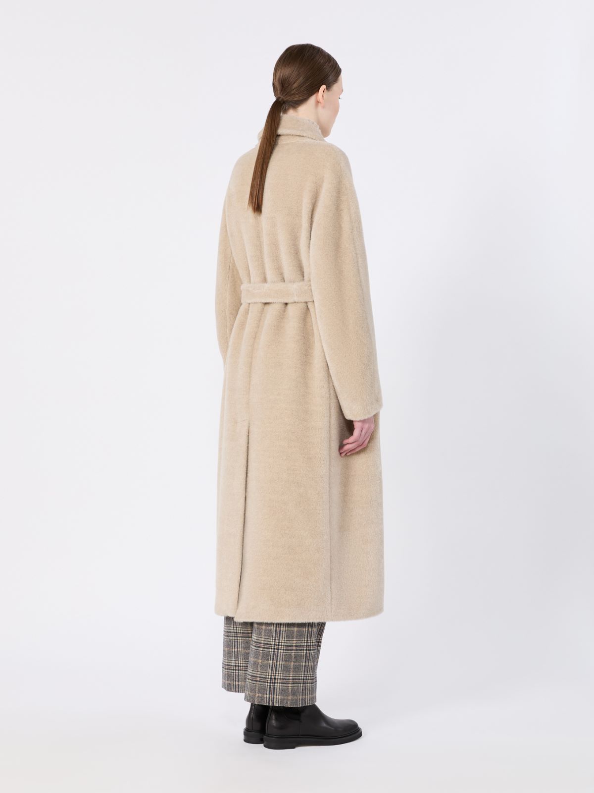 Double-breasted alpaca and wool coat - ALBINO - Max Mara - 3