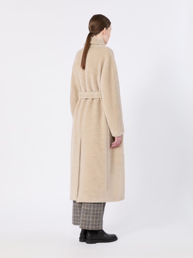 Double-breasted alpaca and wool coat - ALBINO - Max Mara - 3