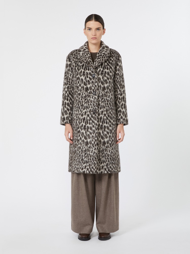 Soft-textured jacquard coat - ECRU - Max Mara - 2