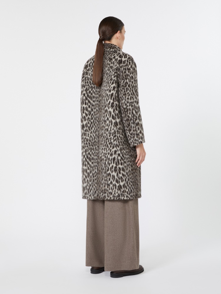 Soft-textured jacquard coat - ECRU - Max Mara - 3