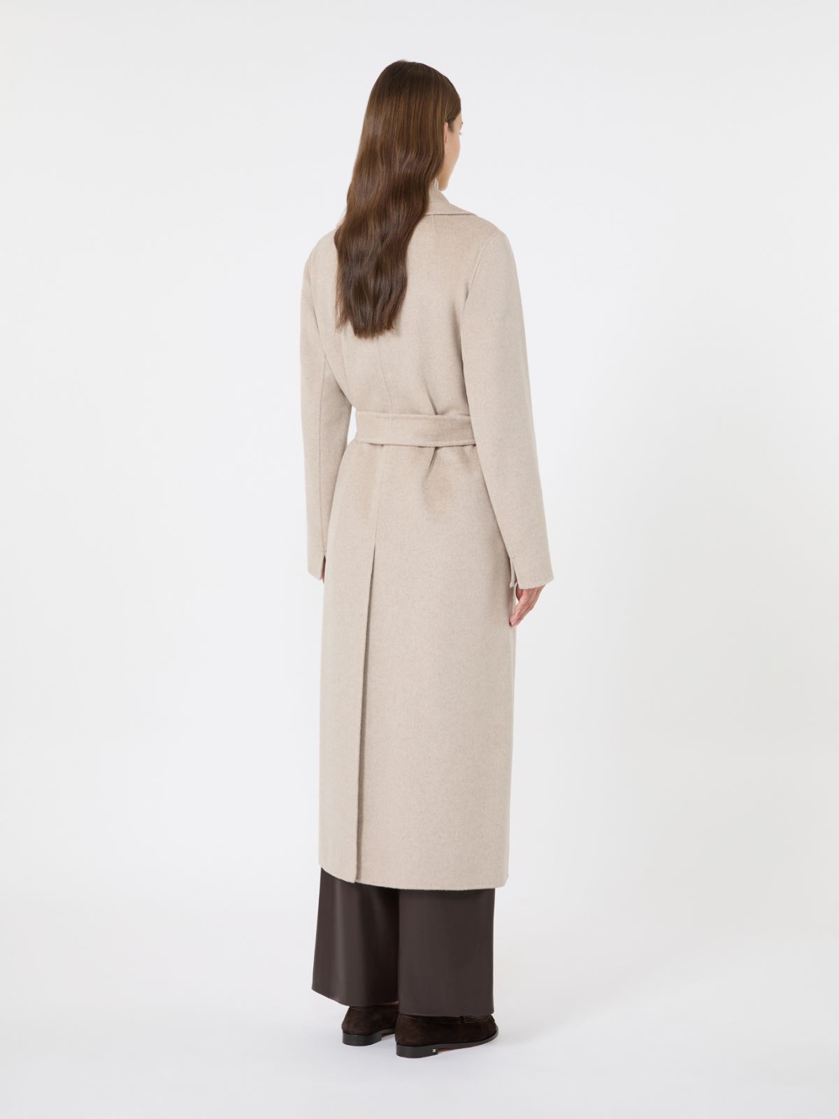 Mantel aus Woll-Kaschmir-Mischgewebe mit Gürtel - BEIGE - Max Mara - 3