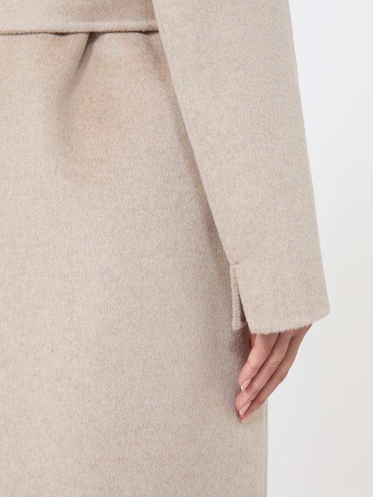 Mantel aus Woll-Kaschmir-Mischgewebe mit Gürtel - BEIGE - Max Mara - 5