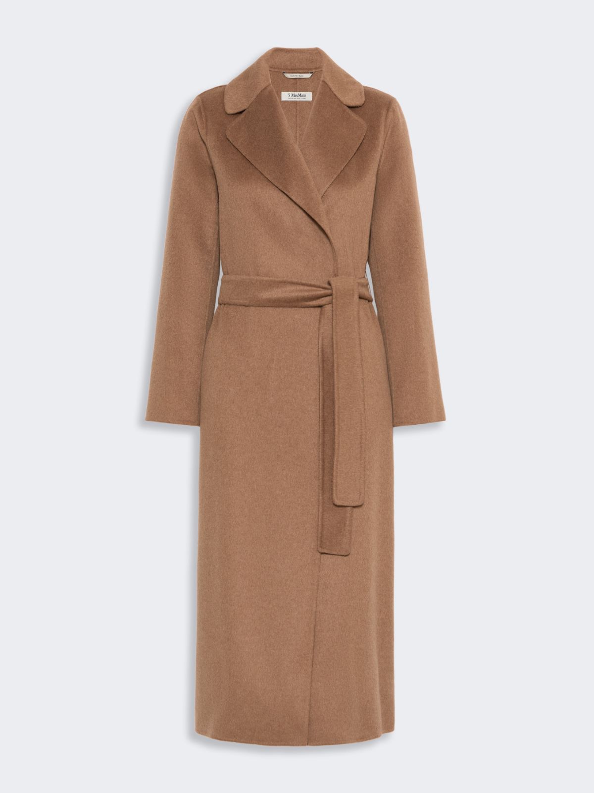 Mantel aus Woll-Kaschmir-Mischgewebe mit Gürtel - KAMEL - Max Mara - 5