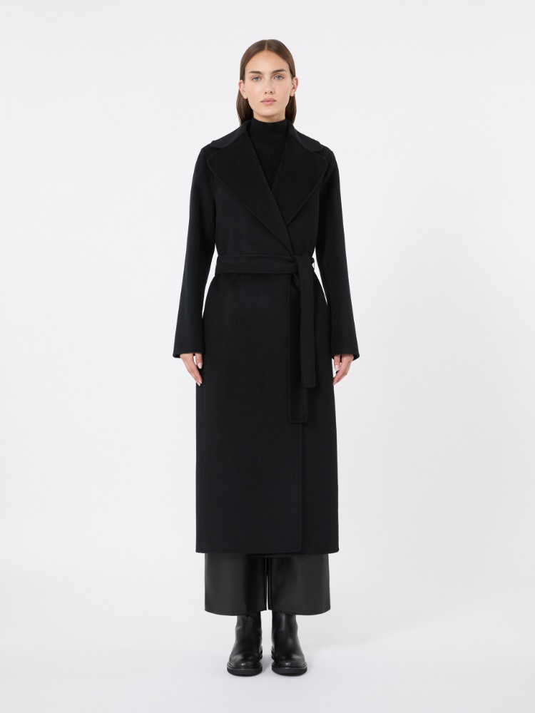 Wool and cashmere coat with belt - BLACK - Max Mara - 2