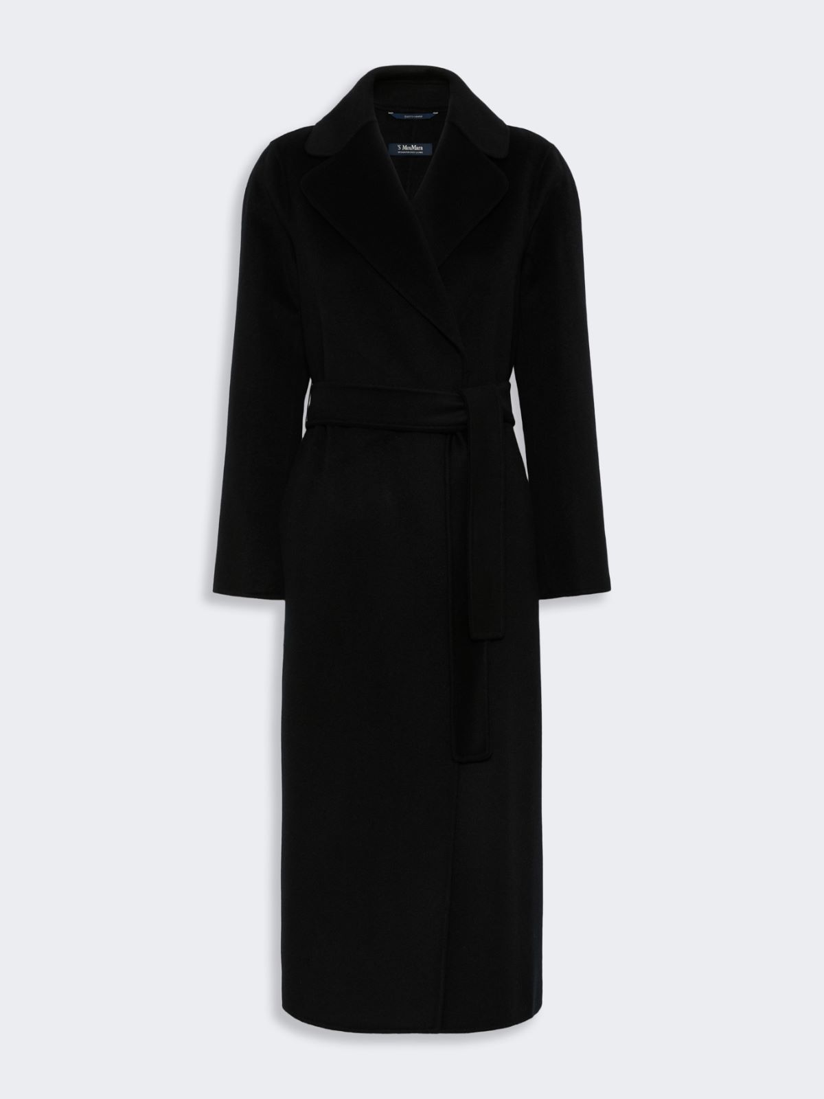 Wool and cashmere coat with belt - BLACK - Max Mara - 6
