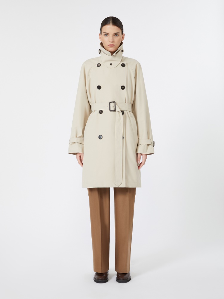 Oversized water-repellent gabardine trench coat - ALBINO - Max Mara - 2