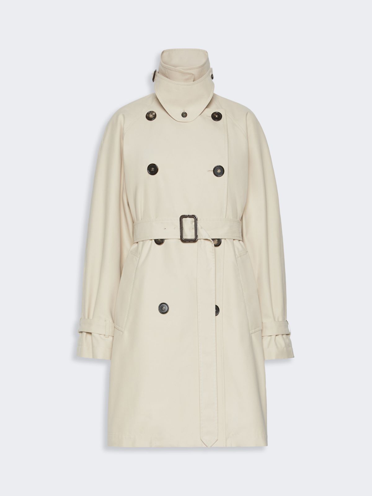 Oversized water-repellent gabardine trench coat - ALBINO - Max Mara - 5