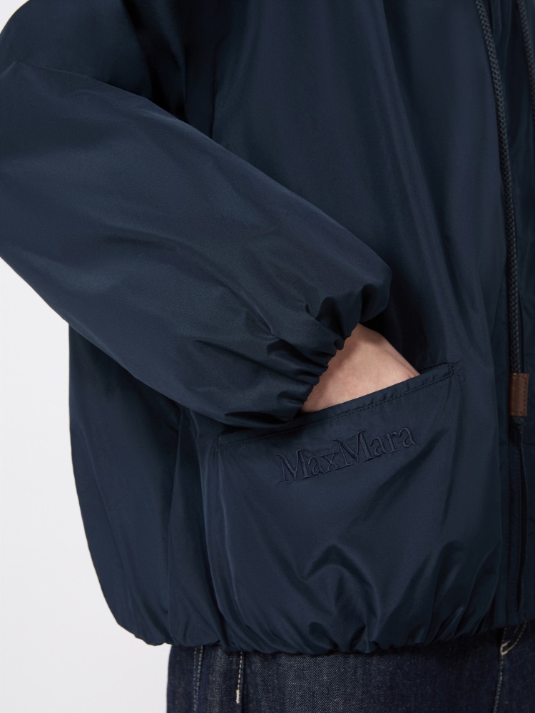 Water-repellent taffeta bomber jacket - ULTRAMARINE - 4