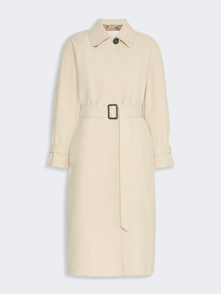 Water-repellent gabardine trench coat - ALBINO
