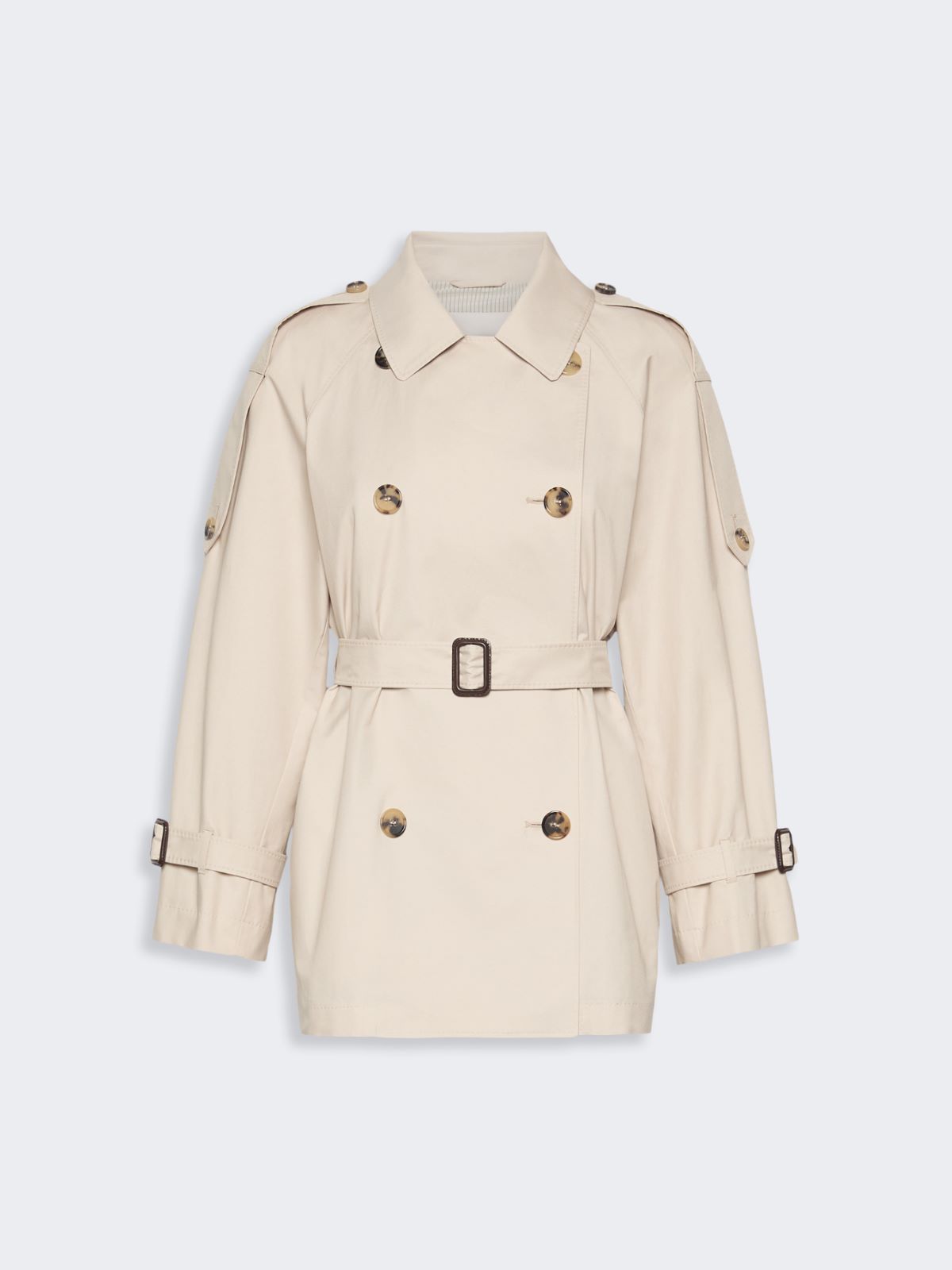 Short trench coat in water-repellent twill - BEIGE - Max Mara - 6