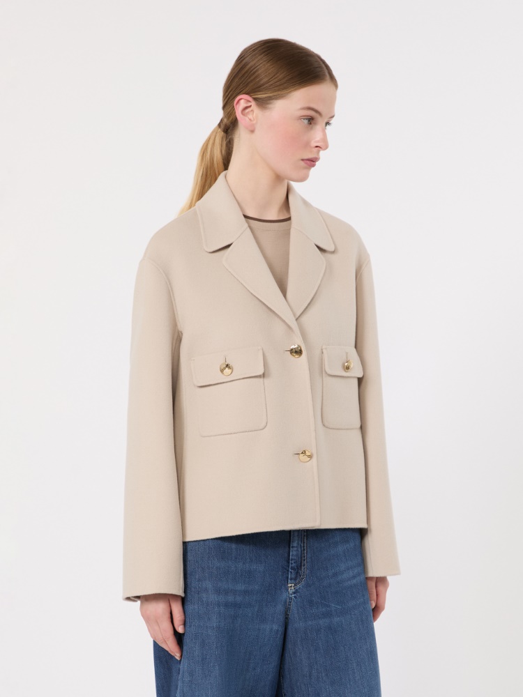 Double wool drap jacket - BEIGE - 2