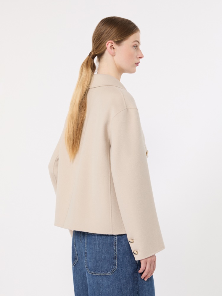 Double wool drap jacket - BEIGE - 3