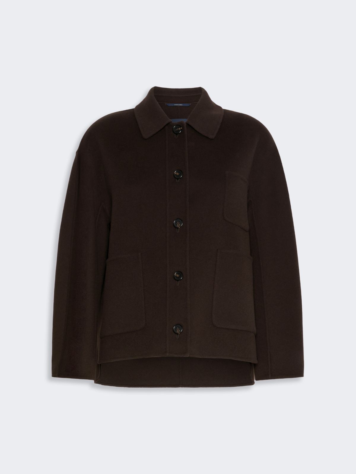 Wool broadcloth jacket - BROWN - Max Mara - 4