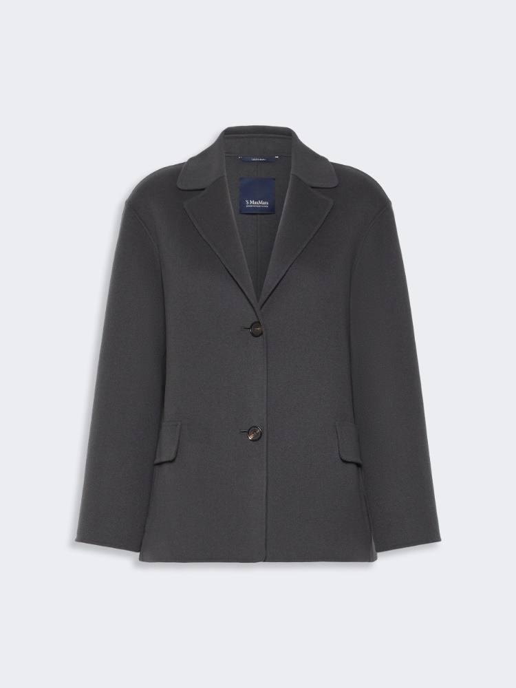 Wool drap jacket - DARK GREY