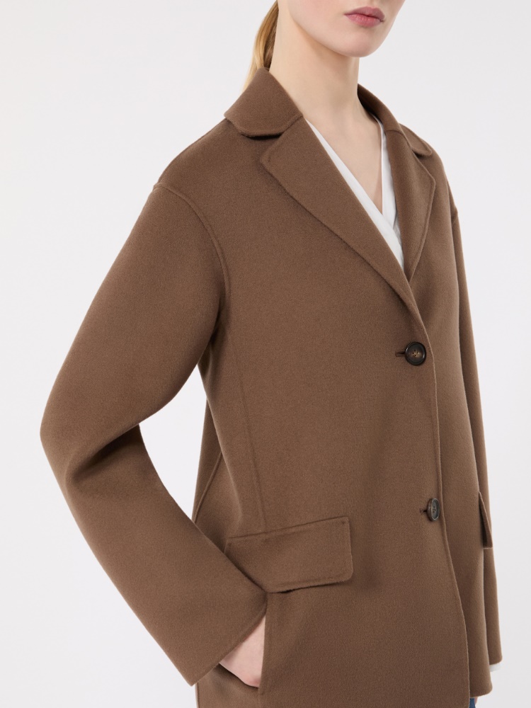 Wool drap jacket - MUD - 4