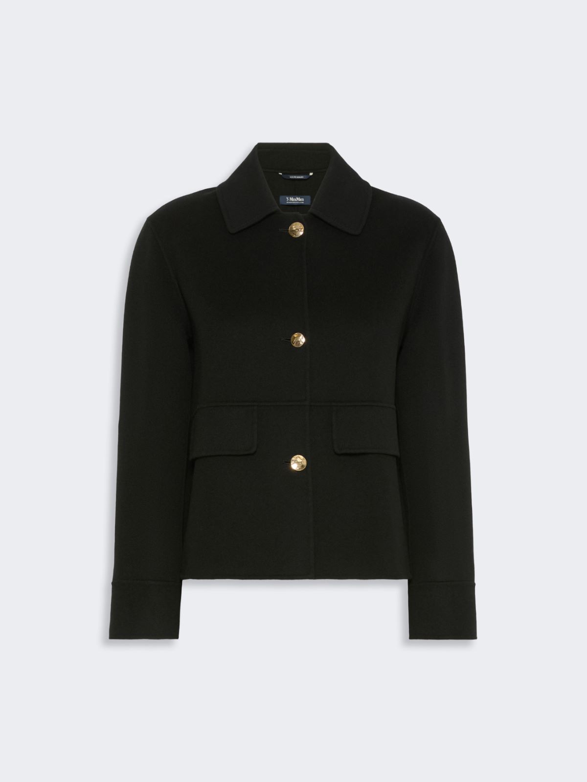 Double wool cropped jacket - BLACK - Max Mara - 5