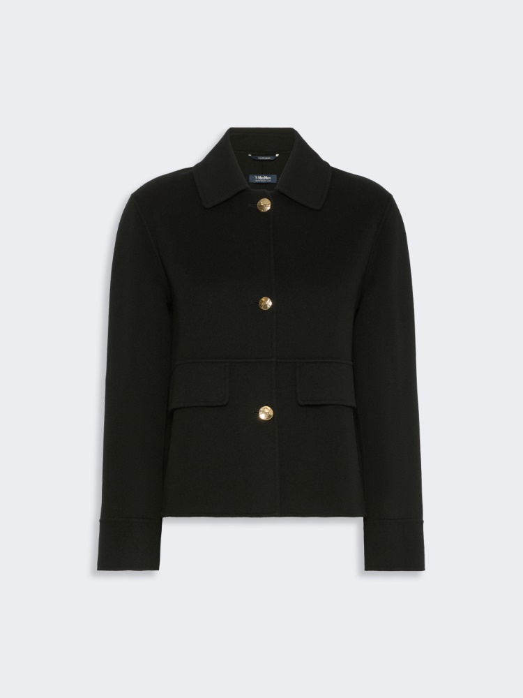 Double wool cropped jacket - BLACK - Max Mara - 5