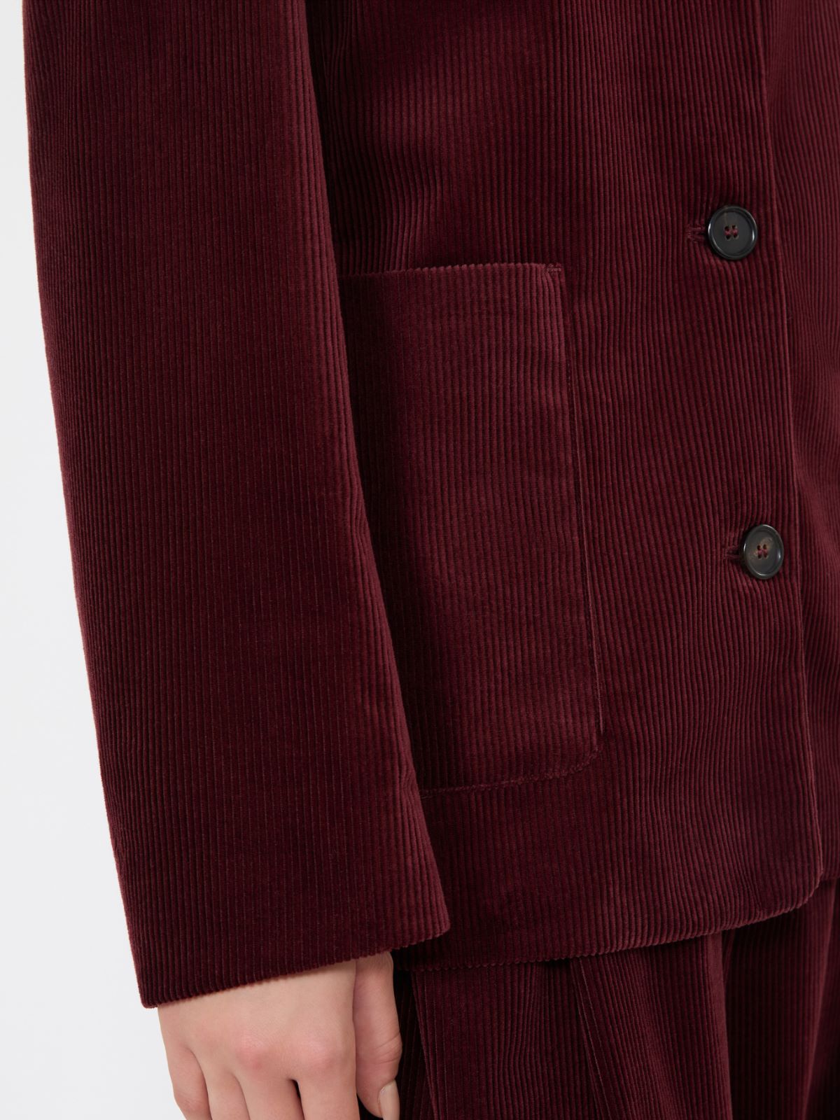 마란타 벨벳 자켓 - BORDEAUX - Max Mara - 5