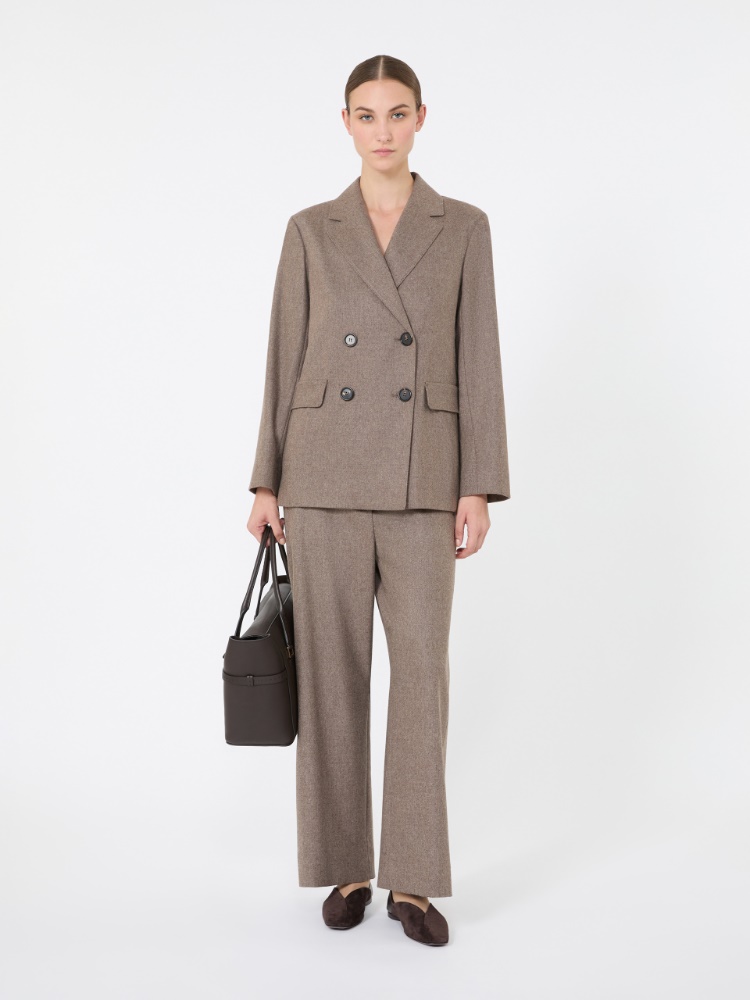 Double-breasted wool blazer - TURTLEDOVE