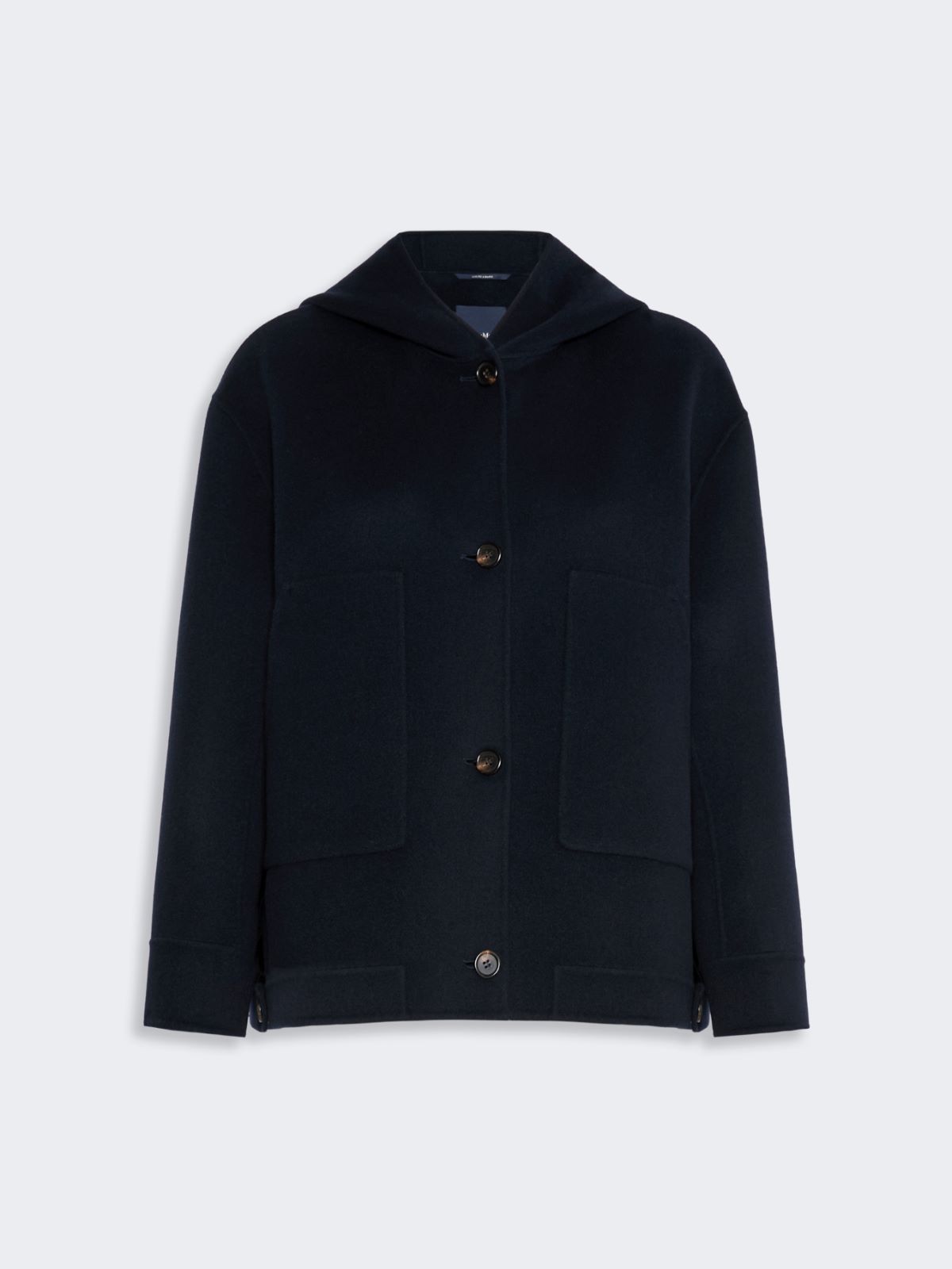 Hooded wool coat - MIDNIGHTBLUE - Max Mara - 5