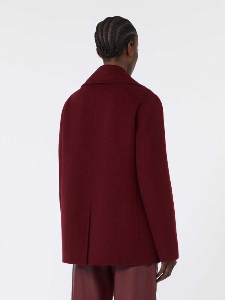 Wool pea coat - BORDEAUX - Max Mara - 3