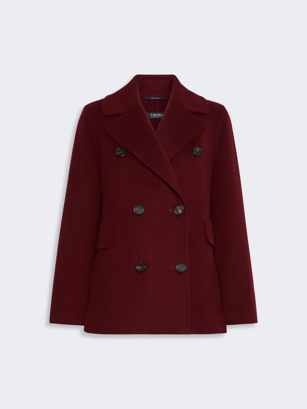 Wool pea coat - BORDEAUX - Max Mara - 5