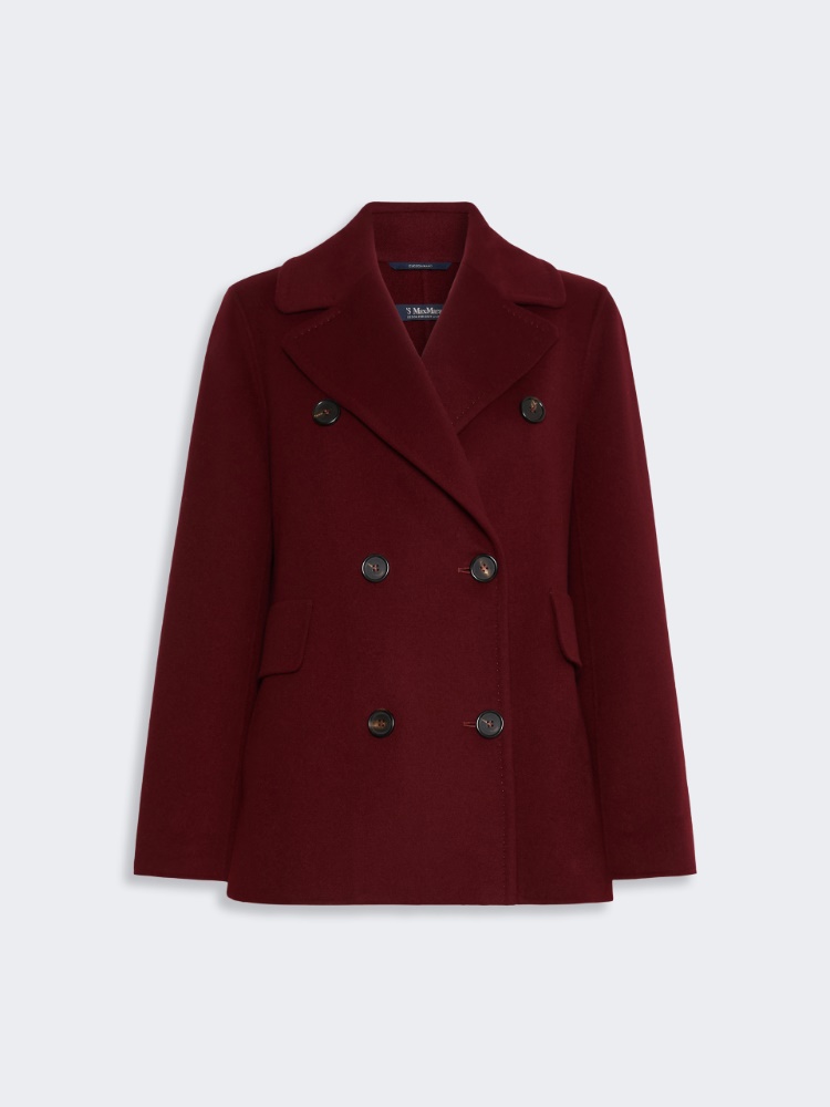 Wool pea coat - BORDEAUX - Max Mara - 5