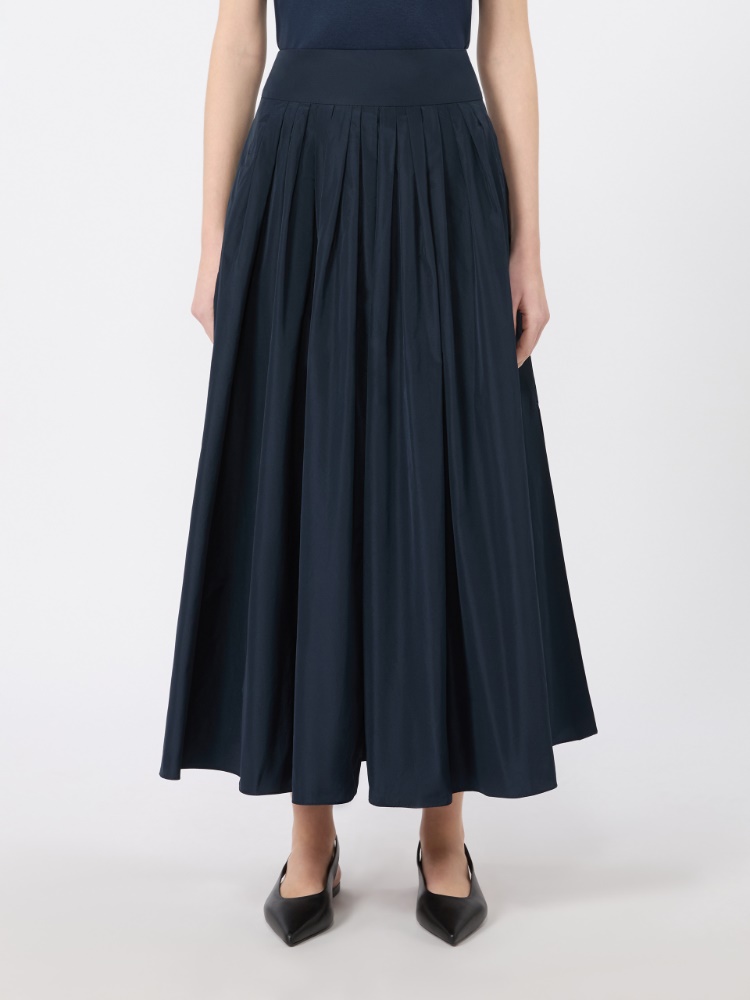 Taffeta pleated skirt - ULTRAMARINE - 2