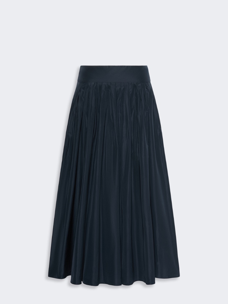Taffeta pleated skirt - ULTRAMARINE - 4