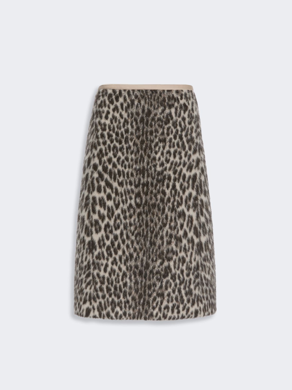 Falda longuette de lana y alpaca con elaboración jacquard - CRUDO - Max Mara - 4