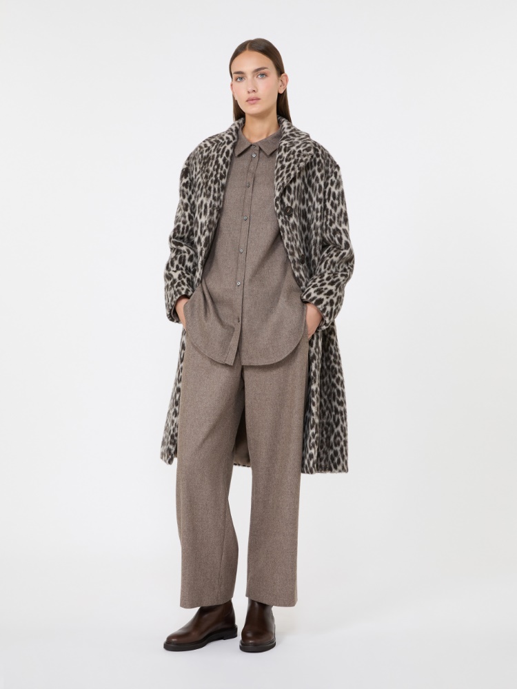 Wool flannel shirt - TURTLEDOVE