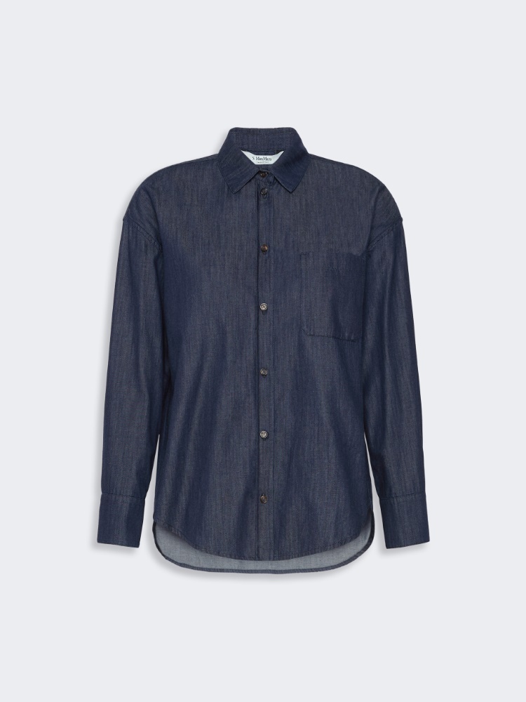 Cotton denim shirt - MIDNIGHTBLUE