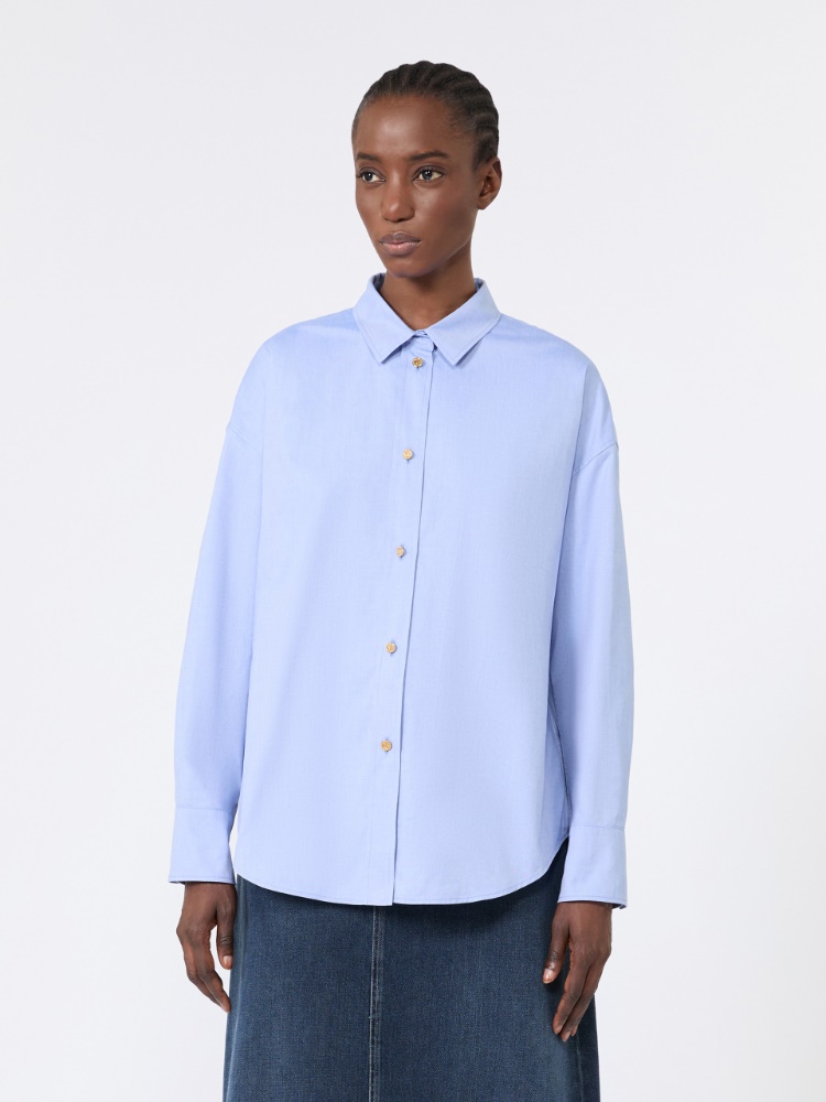 Cotton Oxford shirt - LIGHT BLUE - 2