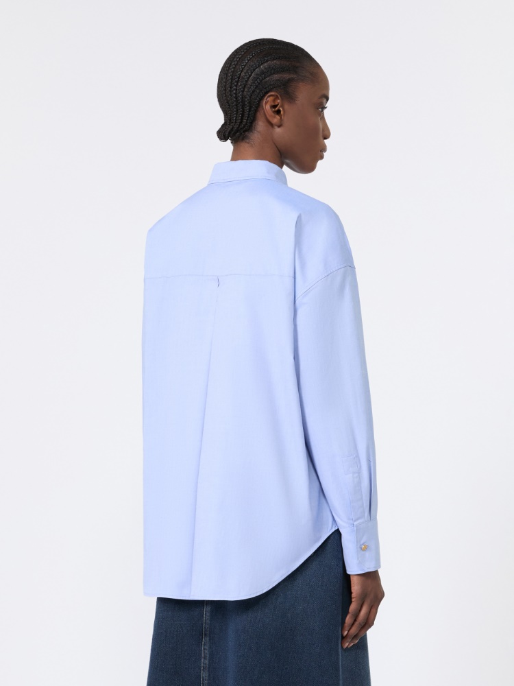 Cotton Oxford shirt - LIGHT BLUE - 3